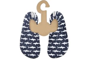 Slipstop Chaussures de plage Sharks pour enfants - Bleu foncé avec requins - Différentes tailles