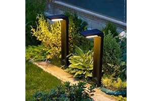 Partenopea® Lampada Solare Giardino a Picchetto piccolo lampioncino luce da segnapasso per viali sentieri giardino con Pannello impermeabile (Luce calda 3000K)