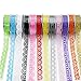 Produktbild PsmGoods® Dekorative Washi Klebeband 12 Rolls bunten DIY Sticky Masking Klebeband (Lace 12 Rolls)