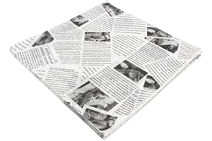 LA LLARETA 100 Feuilles Fromage Wrap Papier, Papier Emballage Alimentaire, Étanche et Résistant à l'huile, pour Sandwich/Pain/Gâteau/Burger(25 * 25 cm)