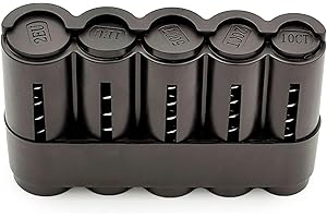 ACOBET Portamonedas Compacto Clasificador de Monedas | Monedero Clasificador | Porta Monedas Euros | Dispensador de Cambio para Camarero, Taxi, Autobús, vendedores | 5 compartimientos | Plástico | Negro