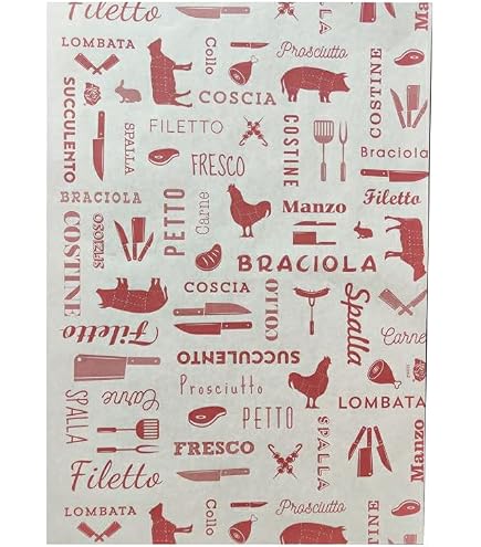 Carta Alimentare NC 50x37 cm, Carta, 10 fogli per incartare