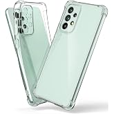 KZY İletişim Samsung Galaxy A73 ile uyumlu ile Uyumlu Kapak K&ouml;şe Korumalı AirBag Antishock Şeffaf Silikon Kılıf