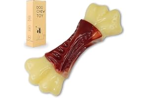 CHECKBO Hueso de Juguete Perro Grande y Mediano. Mordedor Duro y Resistente para Perros Grandes y Medianos - Juguete para Perros Duradero