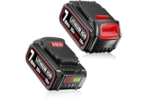 PDstation DCB200 7.0Ah 18V 2Pack 10 Battery Cells Replacement for Dewalt Batteries Compatible with Dewalt Tools Battery 18V-20V DCB200 DCB181 DCB-182 DCB-184 DCB201 DCB203
