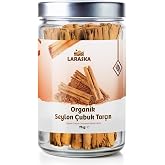Organik Seylon - Seylan &Ccedil;ubuk Tar&ccedil;ın 75g- Organic Ceylon Cinnamon Sticks 75g Cam