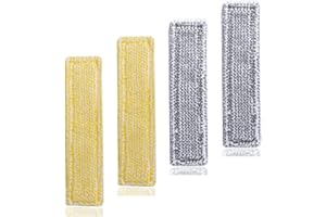 Eucteje 4er Set Mikrofaser-Wischbezüge Indoor+Outdoor Zubehör Kompatibel mit Kärcher Fenstersauger WV Sprühflaschen mit Klettverschluss WV 5 Premium WV 2 Premium WV 5 Plus WV 2 Plus 2.633-130.0 Ersatz