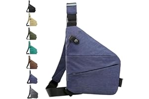 Kavjizy Unisex Anti Theft Sash Sling Crossbody Bag, Wander Plus Anti Theft Bag, Personal Flex Bag, Anti Theft Crossbody Bag Women, Waterproof Casual Anti Theft Sling Bag for Men/Women