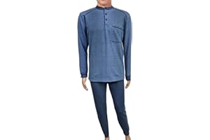 CRV PAJAMAS AND SOCKS CRAVANA Pigiama Uomo Invernale Punto Milano (Simile al Pile) Prodotto Artigianale Prodotto in Italia con Tessuti Pregiati Italiani. Tutto Made in Italy