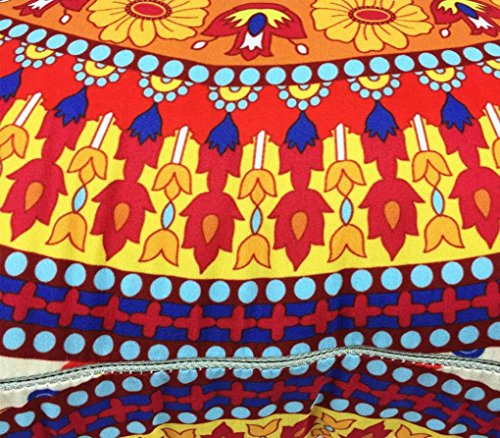 Kissenbezüge Longra Nationalen Totem design Kissenbezug Kissenhülle 45×45 cm für Dekokissen Sofakissen Cocktailkissen Kopfkissen, bunte (C) - 3