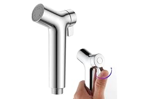 1 Bit Bidé Handdusch för Toalett, Justerbar Duschspruta, ABS Sprayhuvud Duschhuvud för Husdjur, Dusch, Badrum
