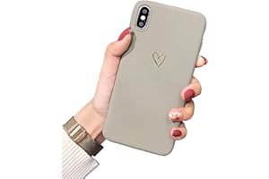 Ubeshine Hülle für iPhone XS, Hülle Case für iPhone XS Kreatives 3D Muster Schutzhülle Ultra dünn TPU Silikon Handyhülle Bumper für iPhone XS Chic Bling Herz Kratzfest Schutzhülle für iPhone XS/X