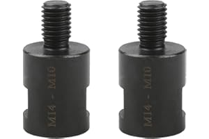 GIONAR 2 Stück Winkelschleifer Gewindeadapter, Nutmaschine Konverter, M14 Innengewinde auf M10 Außengewinde Schraube Adapter für Winkelschleifer Polierer Pads Backer Platte, Bohrer, Trennscheibe