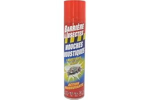 BARRIÈRE À INSECTES BARRIERE A INSECTES Aérosol pour Insectes Volants, Utilisable en intérieur, Toute l'année, 400 ml, BARVOL400