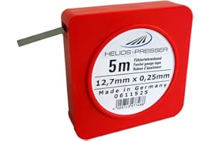 Helios-preisser 611525 - Nastro misuratore 5m x 13 mm, compresa scatola di plastica 0,25 millimetri, 0