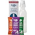 Pollie Floor Cleaner 1.5L Solution | 1 Empty Bottle + 3 Sachets (Lavender, Orange, Tea Tree) | Kills 99.9% Germs | Disinfectant Floor Cleaner | 1 Sachet makes 500mL Floor Cleaner in 5 Seconds