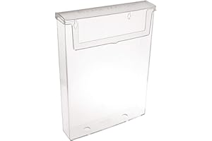 Portafolletos taymar DIN A4, caja para folletos con tapa, resistente a la intemperie (también apto para exteriores)