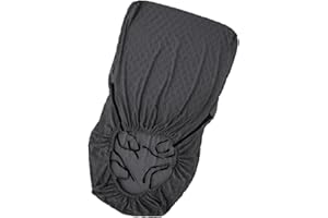 Milageto Funda para sillón de Madera Funda elástica para Silla Sensación cómoda Hecha de poliéster Spandex Tela Jacquard Decoración para el hogar Accesorios, Gris Oscuro