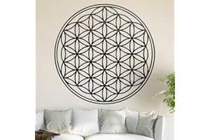 ‎KIWISTAR Kiwistar Blume des Lebens - Baum Wandtattoo in 6 Größen - Wandaufkleber Wall Sticker - Dekoration, Küche, Wohnzimmer, Schlafzimmer, Badezimmer