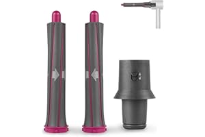 KiimSin 3pcs rizador y adaptador para Dyson Supersonic secador de pelo, convierte el secador de pelo en rizador de pelo, 2 rizadores de 30 mm + adaptador accesorios