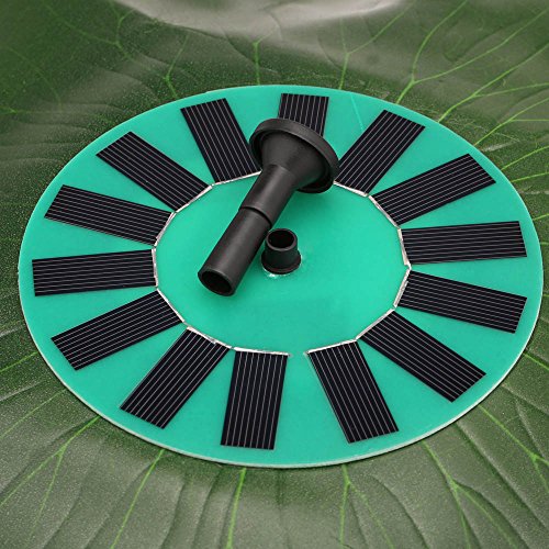 Anself Solarstromlotusblatt Minipumpen Brunnen Schwimm Brushless Dekoration Installationssatz mit monokristalliner Sonnenkollektor für VogelBad Gartenteich Energiesparende Umweltfreundliche Universal - 9