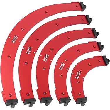 Freessjablonen, Router Hoekradius Sjabloon, Kuuleyn Hoekradius Sjabloon 4 in 1 Rond voor Positionering Bit Jig Router Trimmachine Houtbewerking DIY
