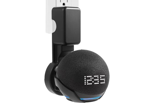 ZORBES Alexa Stand Wall Mount for Echo Dot 4th/5th Generation, Alexa Echo Dot Stand with Cable Management, Alexa Echo Dot Holder, Echo Dot 4th Generation Stand Alexa Echoo Dot 5th Stand (Only Holder)