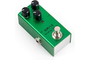 KMISE Mini pedale per effetti per chitarra elettrica, tipo singolo, DC 9 V, true bypass (analogico, ritardo)