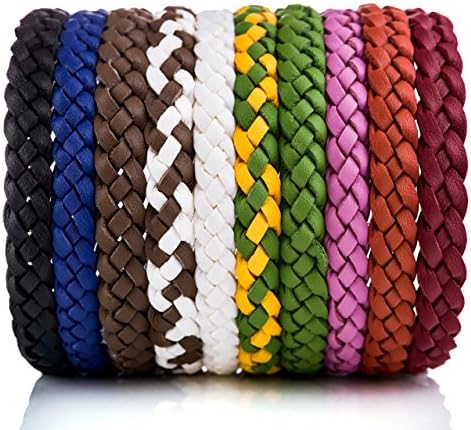 Mosquito Repellent Bracelet Natural Insect - Deet Free Repellent Bands, Mosquito Killer For Long Protection Outdoor and Indoor, For Adults &amp; Kids, 10 color bracelets