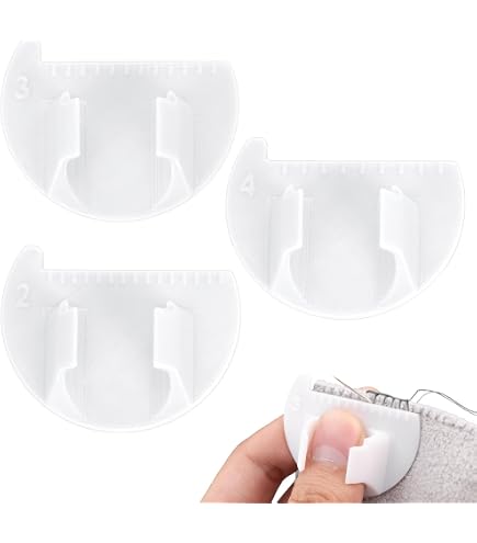3 Gabarits De Couture En Plastique Qualité Supérieure | Jauge De Point De Bord 2/3/4 Mm | Outil Couture Débutant/Pro