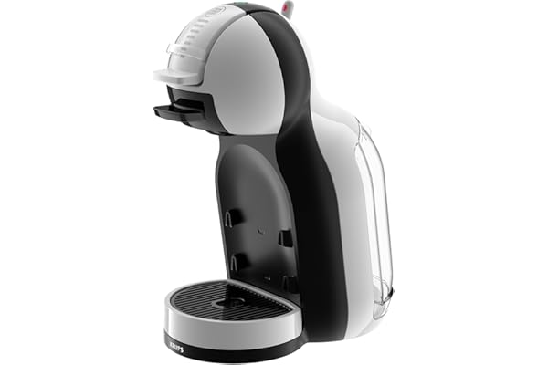 Krups Nescafé Dolce Gusto Mini Me S Cafetera de cápsulas con 15 bares de presión, capacidad 0.8 L, bebidas frías o calientes, modo Eco, Play&Select, Thermoblock, 35 tipos café, Gris antracita