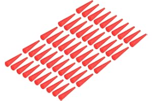 YOKIVE 50 Uds Tapones Silicona Goma, Tapones Cónicos con Resistencia a Altas Temperaturas | Protege Agujero, Excelente para Laboratorio Industria (Rojo, 2mm a 6mm)