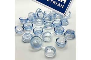 CHURCH EQUESTRIAN Clear Corrugated Roofing Plastic Screw Cover Strap Caps (50 Pack)