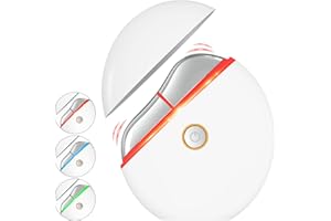 Massaggiatore Viso Lifting, Unegnel EMS Gua Sha con 4 Modalità, Livelli di Intensità EMS 3, LED Rosso Azzurro Verde, Gua Sha Elettrica con Vibrazioni di Calore, Massaggiatore Viso Antirughe