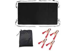 IUIIAII 1Pcs Barn Door Awning for Vans, Camper Van Awning, Campervan Canopy Rear Barn Door Canopy Cover Weather Protection Sun Shade Suitable for RV tailgate Size 180 X 114 Cm Black