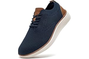 GUBARUN Men's Mesh Oxfords Business Dress Sneakers Casual Walking Shoes Comfortable Lightweight