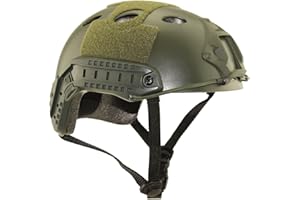 QMFIVE Tactical veloce Casco con occhiali Military Tactical Helmet CS Airsoft SWAT Paintball della base di Casco Protettivo
