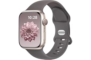 Dirrelo Pasek kompatybilny z Apple Watch 42 mm, 41 mm, 40 mm, 38 mm, 46 mm, 45 mm, 44 mm, 42 mm, 49 mm, dla kobiet i mężczyzn, miękki silikonowy pasek sportowy do iWatch SE Ultra 2 Series 10 9 8 7 6 5