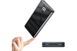 BOGSETH Power Bank Ultra Slim Leicht 12000mAh Powerbank Klein Aber Stark Externer Akku USB C Schnellen Ausgängen (4.5A),kompatibel mit iPhone 15 14 13 iPad Samsung AirPod