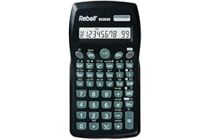 Rebell SC2030 - Calcolatrice scientifica con calcolatrice, calcolatrice (tasca, calcolatrice scientifica, 10 cifre, 1 linee, batteria, colore: Nero