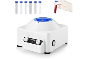 YAMVISA Lab Centrifuge Machine, 6x10ml Lab Benchtop Centrifuges 4000RPM 1685xg Centrifugal Force with 0-60min Timer Centrifuge Machine for Lab School Science Plasma Research