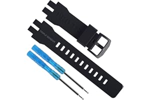 UEMOH Ersatz-Uhrenarmband aus Kunstharz für Casio Protrek PRG-300 PRW-6000 PRW-6100 PRW-3000 PRW-3100, 20 mm, Armband für Damen und Herren