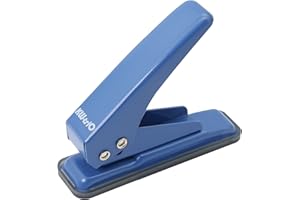 GELRHONR Hole Puncher,Single Hole Paper Punch,Hand Hole Puncher Low Force one Hole, for Paper, Chipboard, Index Cards (Blue)