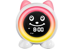FiveHome Toddlers Sleep Training Clock, Ok to Wake Kids Alarm Clock with Night Light & Nap Timer for Girls Boys