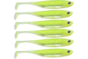QualyQualy Esche Artificiali Silicone di Pesca 7cm-8cm-10cm-12,5cm Esca Gomma di Pesca - Esche Artificiali Spinning - Esche di Pesca per Trota, Spigola