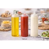 Sos Şişesi, Şeffaf, Ket&ccedil;ap Mayonez Hardal, 700 ml, 1 Adet