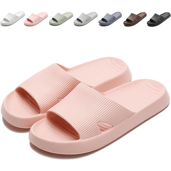 APIKA Pantoufles Antidérapantes Homme Femme – Semelle Mousse Souple EVA, Chaussons Bain Piscine Maison Intérieur Extérieur (Noir, 36/37 EU)