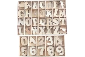 ZOOMPIL ZOOMIL Bois Alphabet Puzzle, Ensemble de Chiffres et de Lettres en Bois, Mini Coeur en Bois, Lettres et Chiffres en Bois pour Enfants,Jouet Éducatif pour l'apprentissage Précoce (172 Pièces)