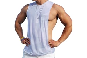 YCHNAIM Camiseta sin Mangas sin Mangas para Hombre