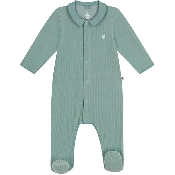 Bavoir Petit Bateau Cœurs Rouges - Blanc/Rouge, Taille Unique Mixte Bébé